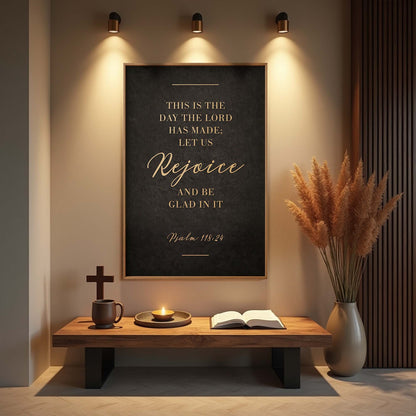 This Is The Day - Psalm 118:24 Bible Verse Sign