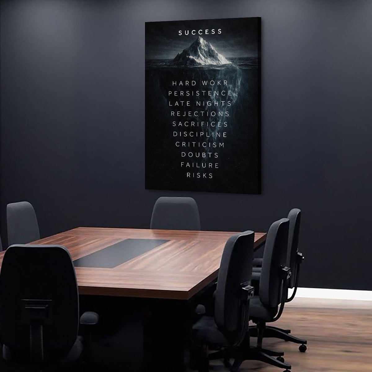 Iceberg of Success Wall Sign II