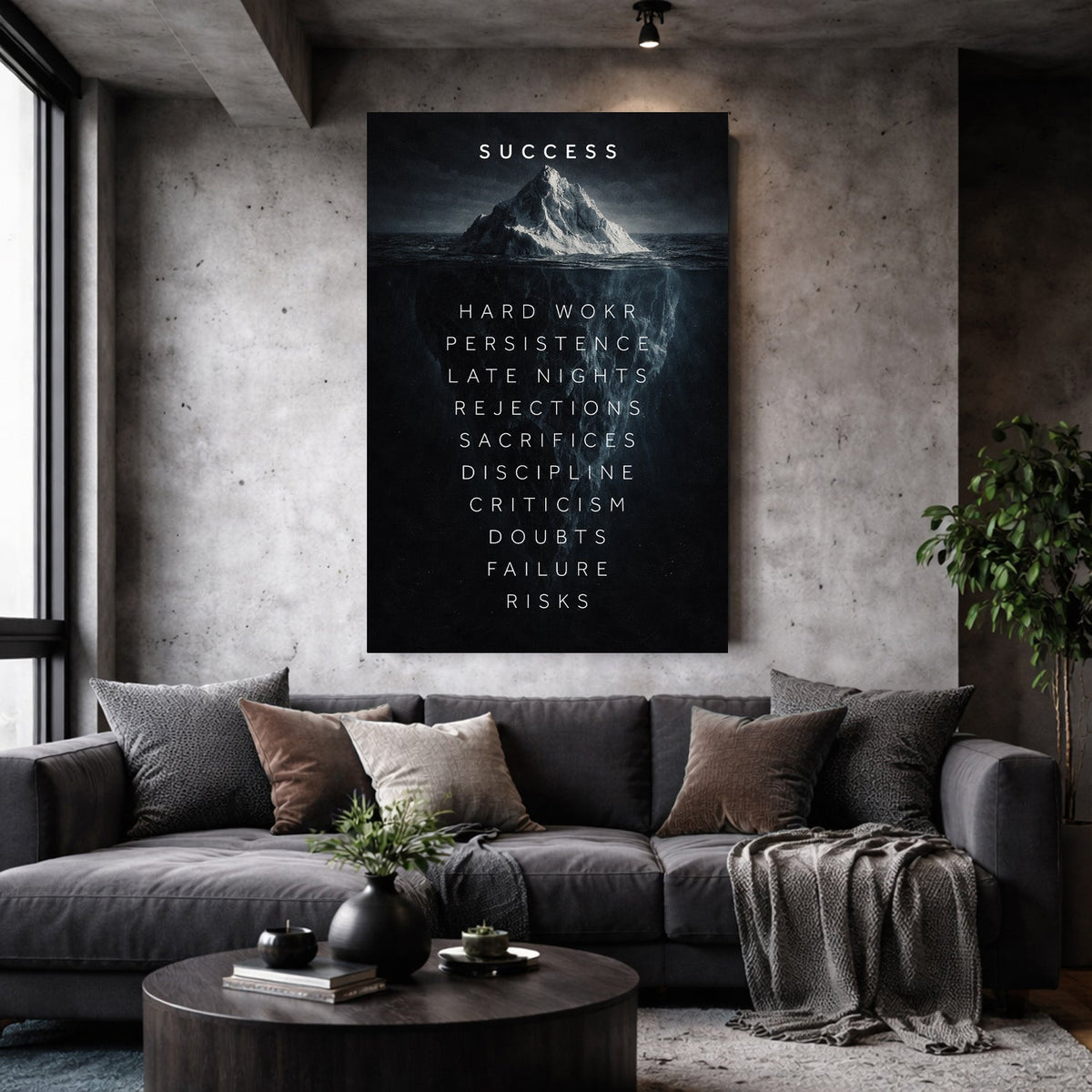 Iceberg of Success Wall Sign II