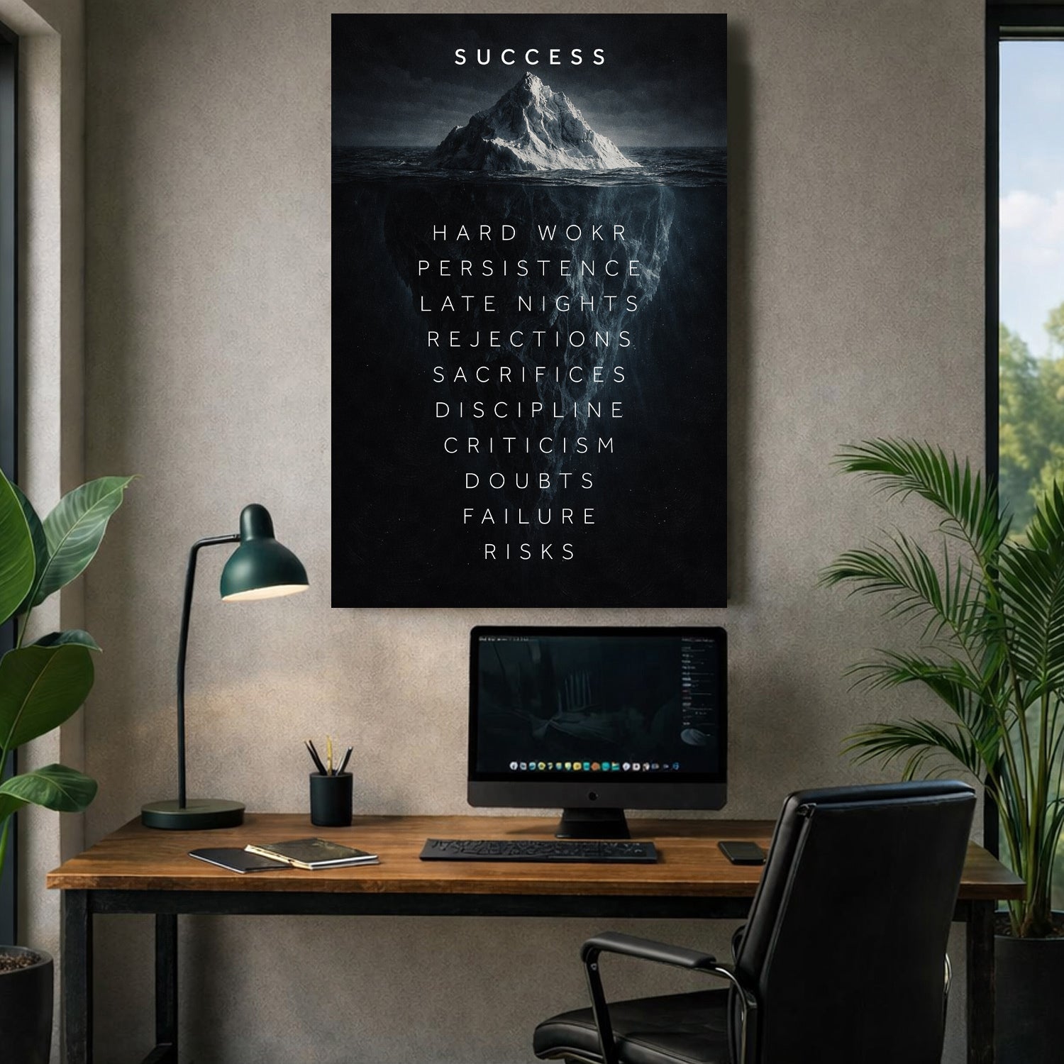 Iceberg of Success Wall Sign II
