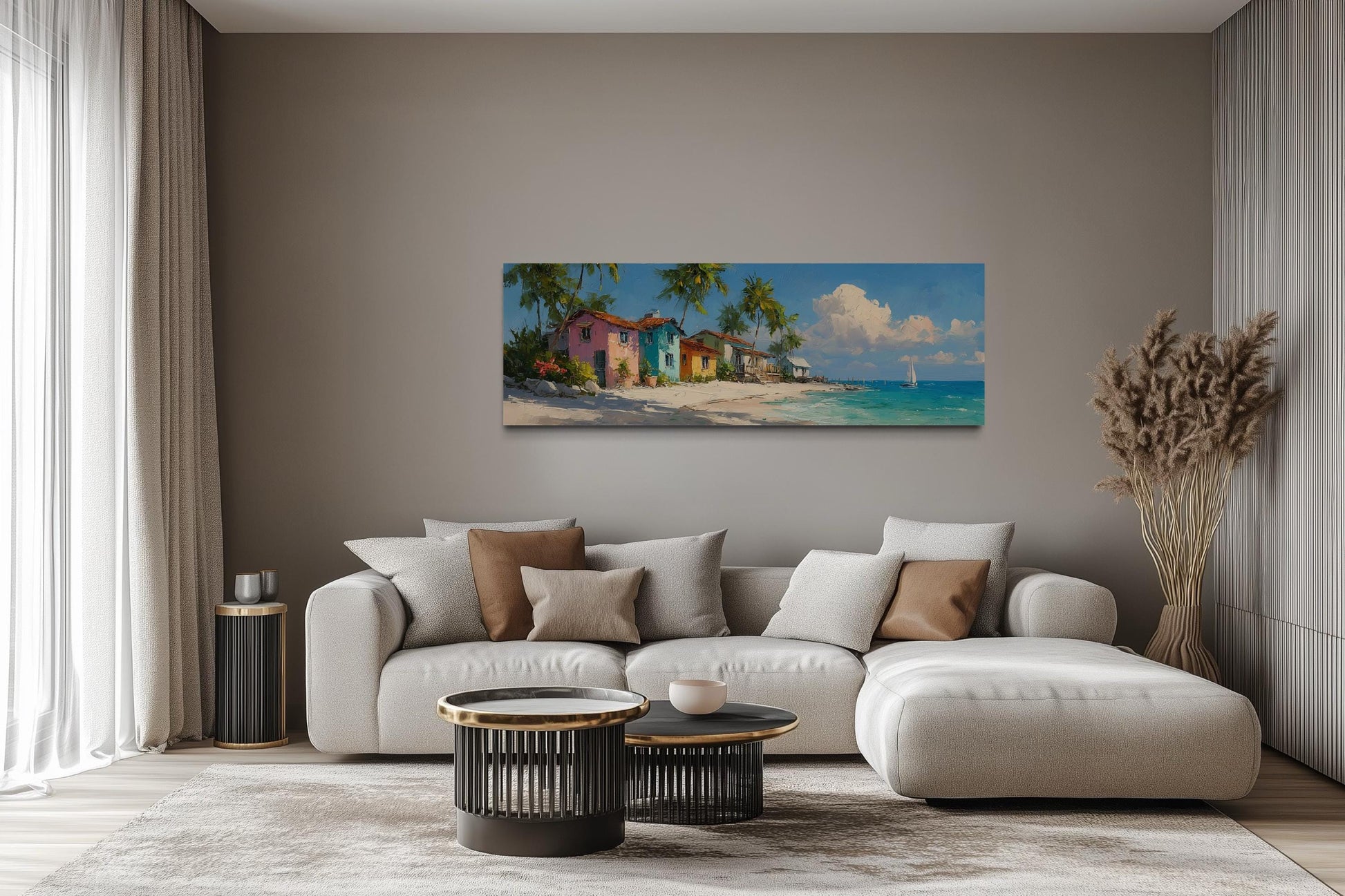 Nassau Bahamas Beach Long Horizontal Wall Art