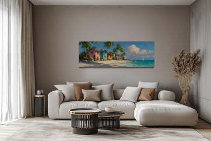 Nassau Bahamas Beach Long Horizontal Wall Art