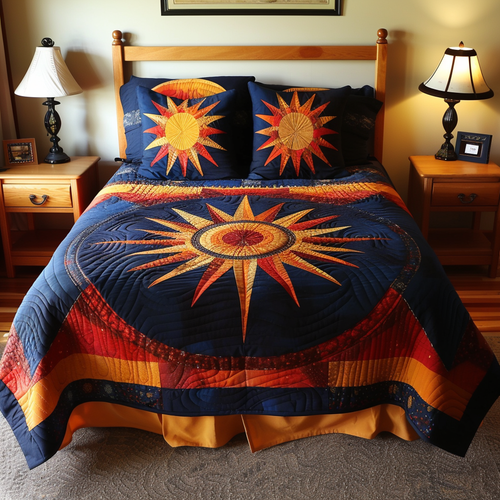 Native Sun 3-Piece Quilted Bedding Set - Single (59" x 70")