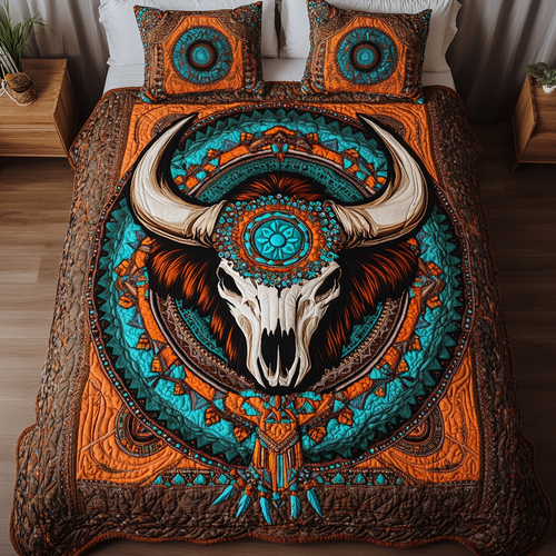 Native Strength 3-Piece Quilted Bedding Set - Single (59" x 70")