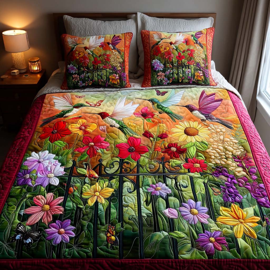 Single (59'' x 70'') /Nature Kiss 3-Piece Quilted Bedding Set
