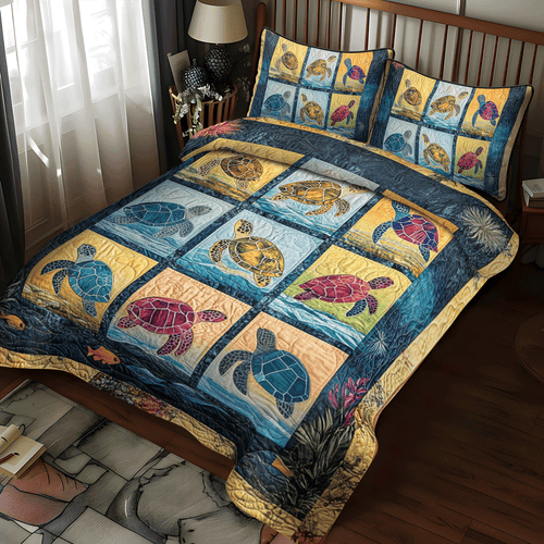 Nautical Haven 3-Piece Quilted Bedding Set - Single (59" x 70")