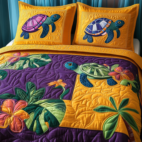 Nautical Haven 3-Piece Quilted Bedding Set - Single (59" x 70")