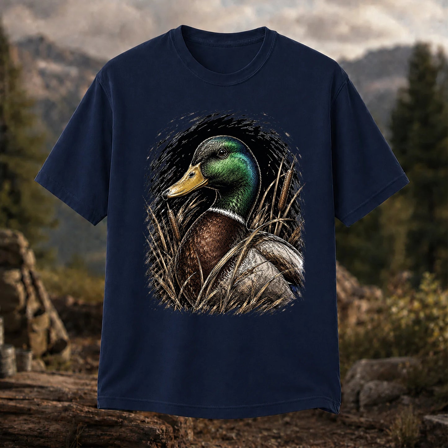 Mallard Duck T-Shirt, Vintage Waterfowl Hunting Tee