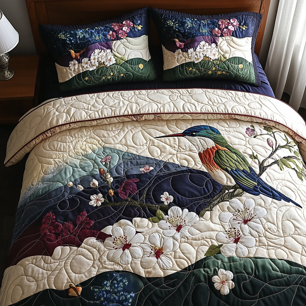 Nectar Beauty 3-Piece Quilted Bedding Set - Single (59" x 70")