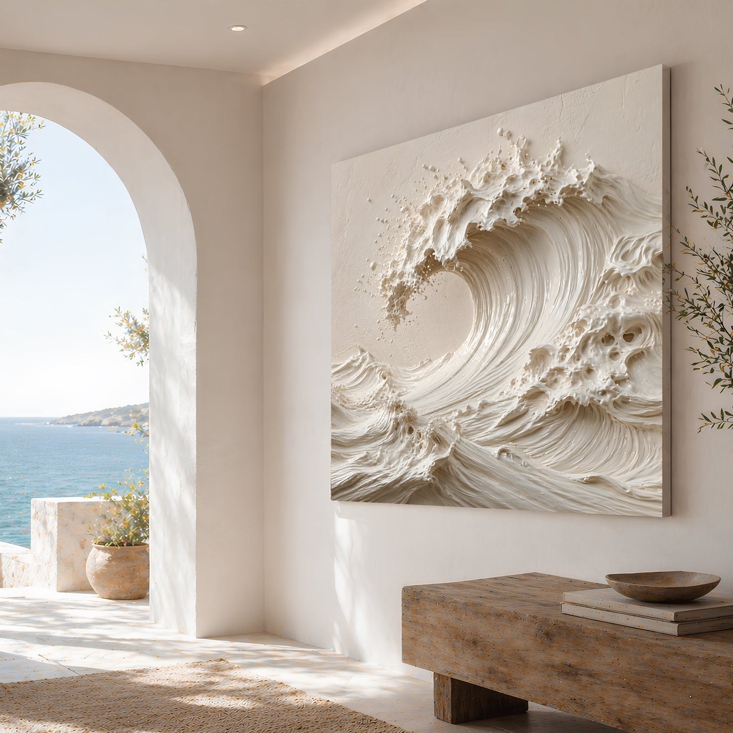 Neutral Wave Sculpture