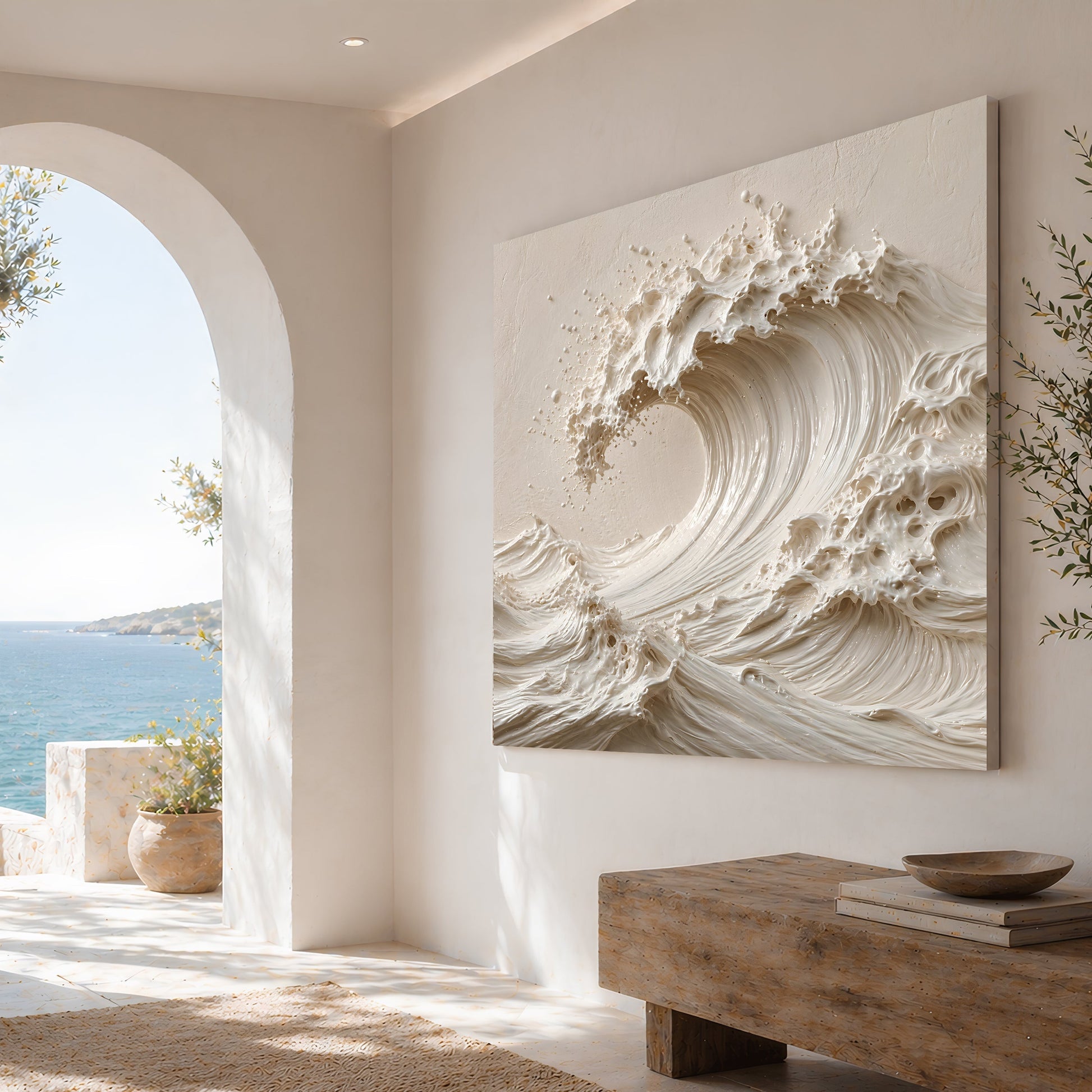 Neutral Wave Sculpture