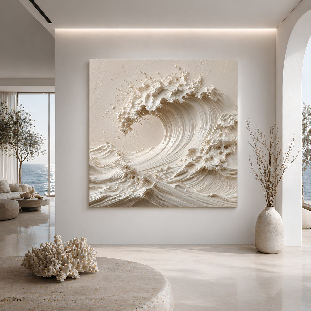 Neutral Wave Sculpture