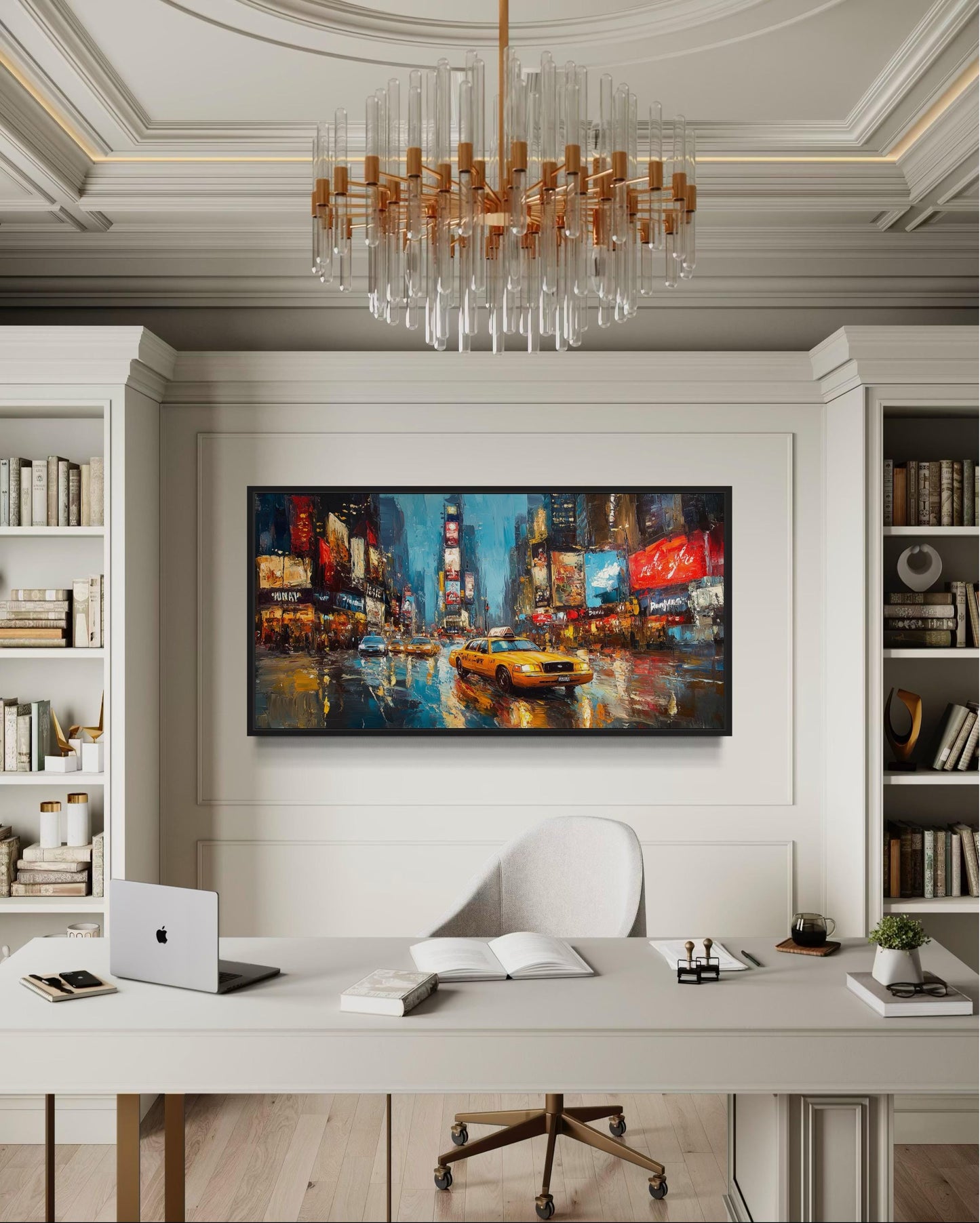 New York City Times Square Framed Canvas Wall Art