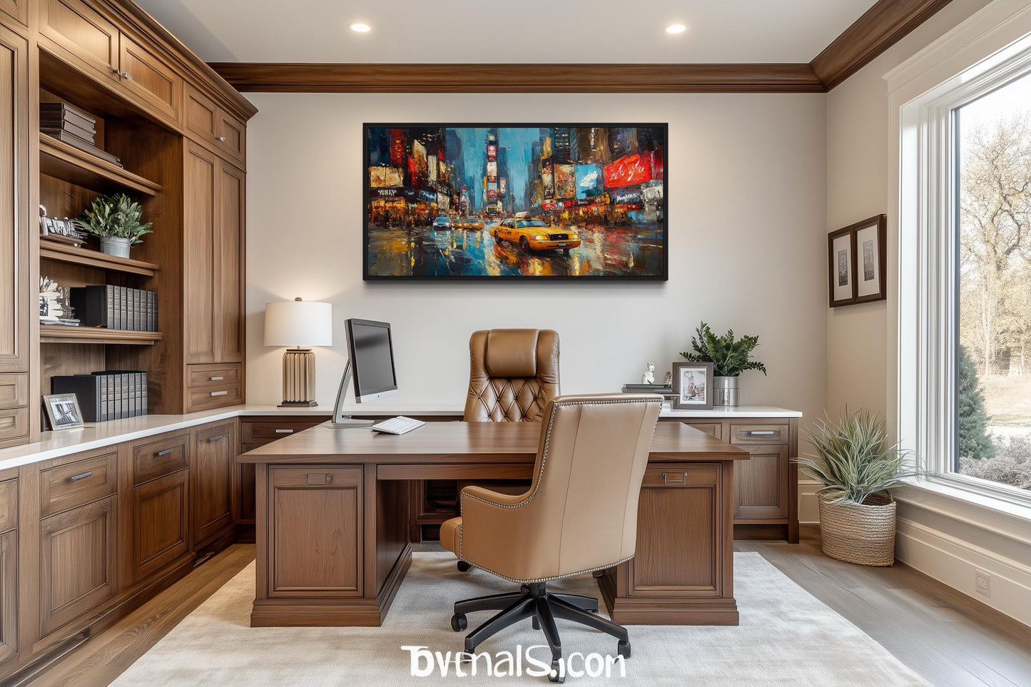 New York City Times Square Framed Canvas Wall Art