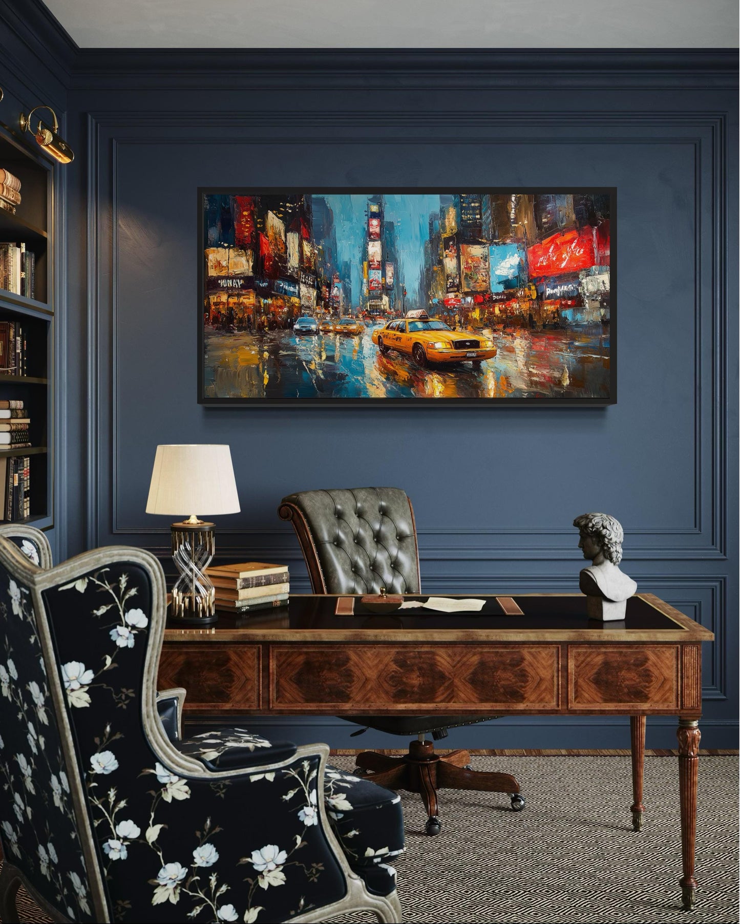 New York City Times Square Framed Canvas Wall Art