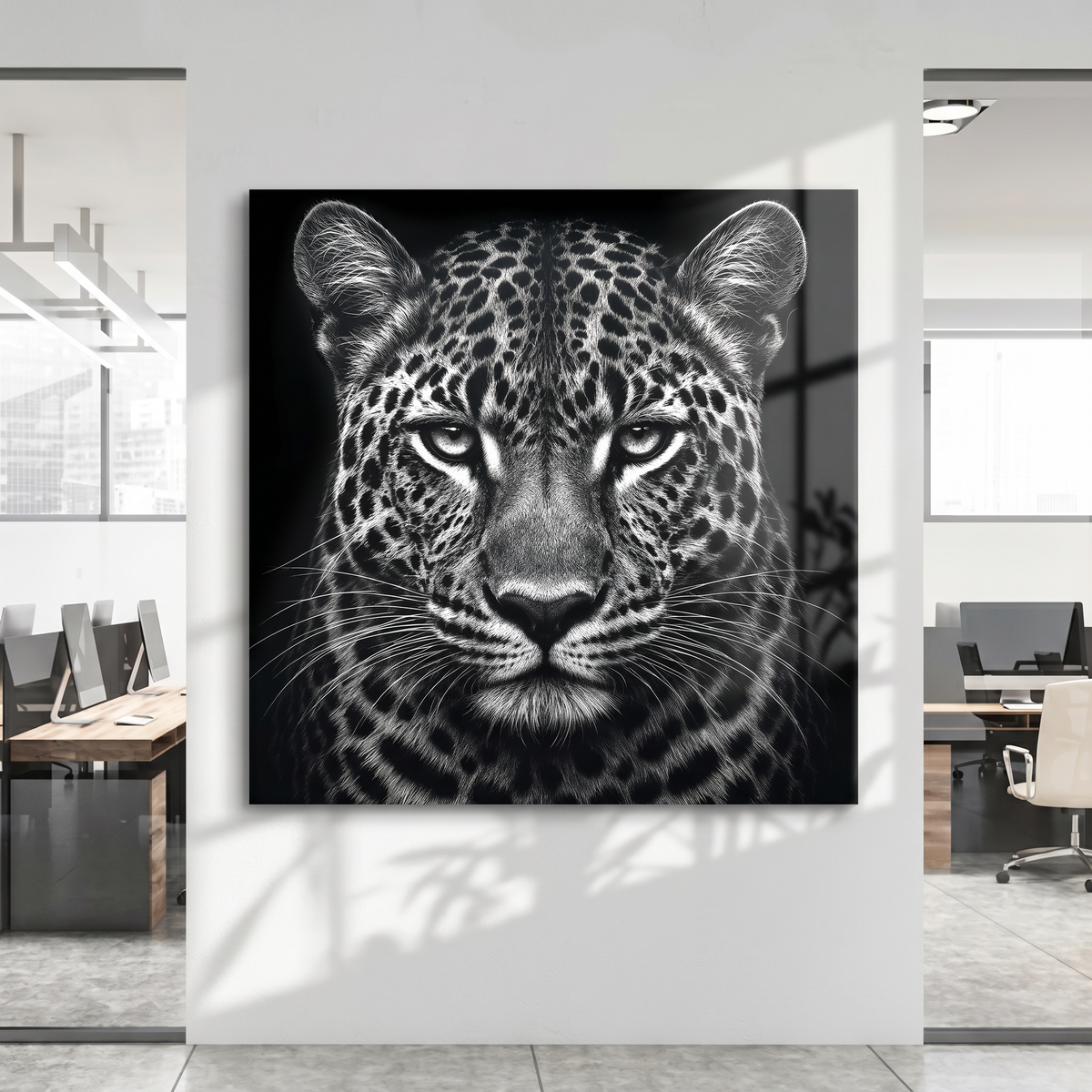 Noir Leopard - canvas
