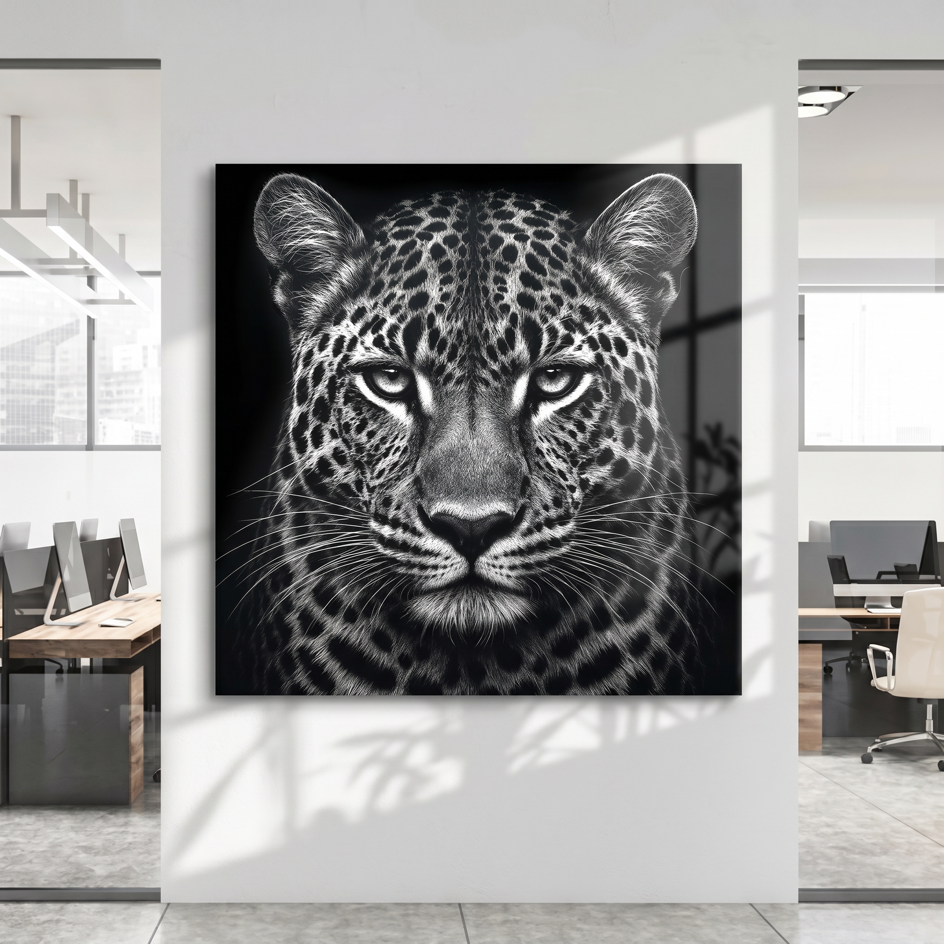 Noir Leopard - canvas