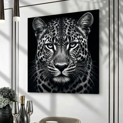 Noir Leopard - canvas
