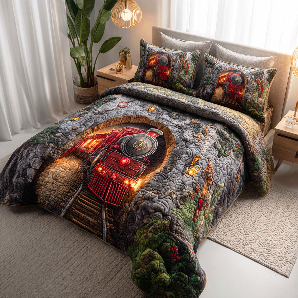 Northbound Express 3-Piece Quilted Bedding Set - Single (59" x 70")