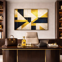 Gilded Geometry Wall Art