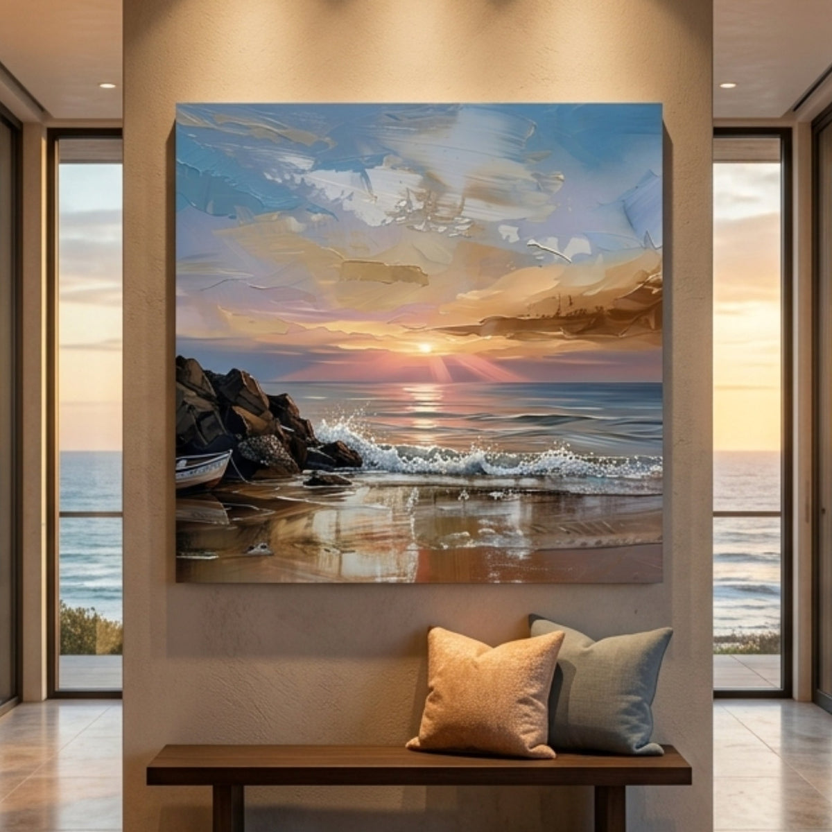 Ocean Sunset Horizon