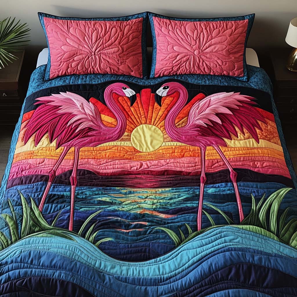 Ocean Breeze 3-Piece Quilted Bedding Set - Single (59" x 70")
