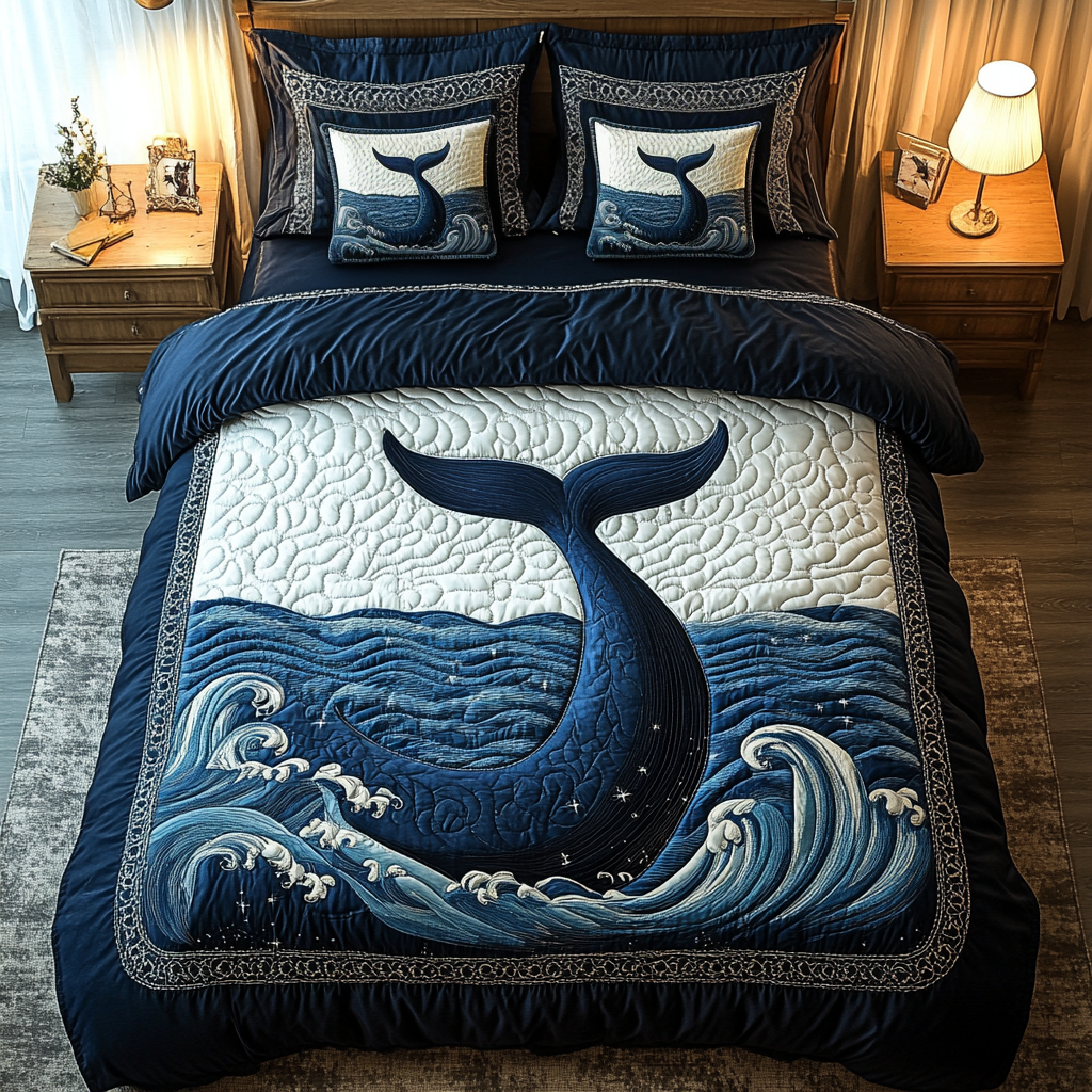 Ocean Guardian 3-Piece Quilted Bedding Set - Single (59" x 70")