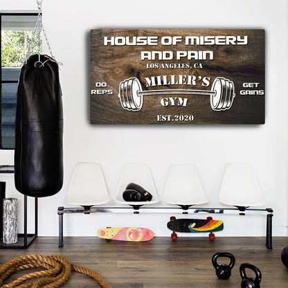 Gym Sign IV - Style 1 - canvas