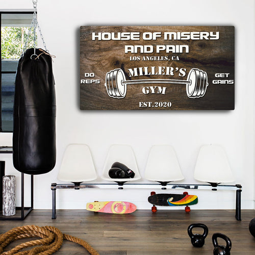 Gym Sign IV - Style 1 - canvas