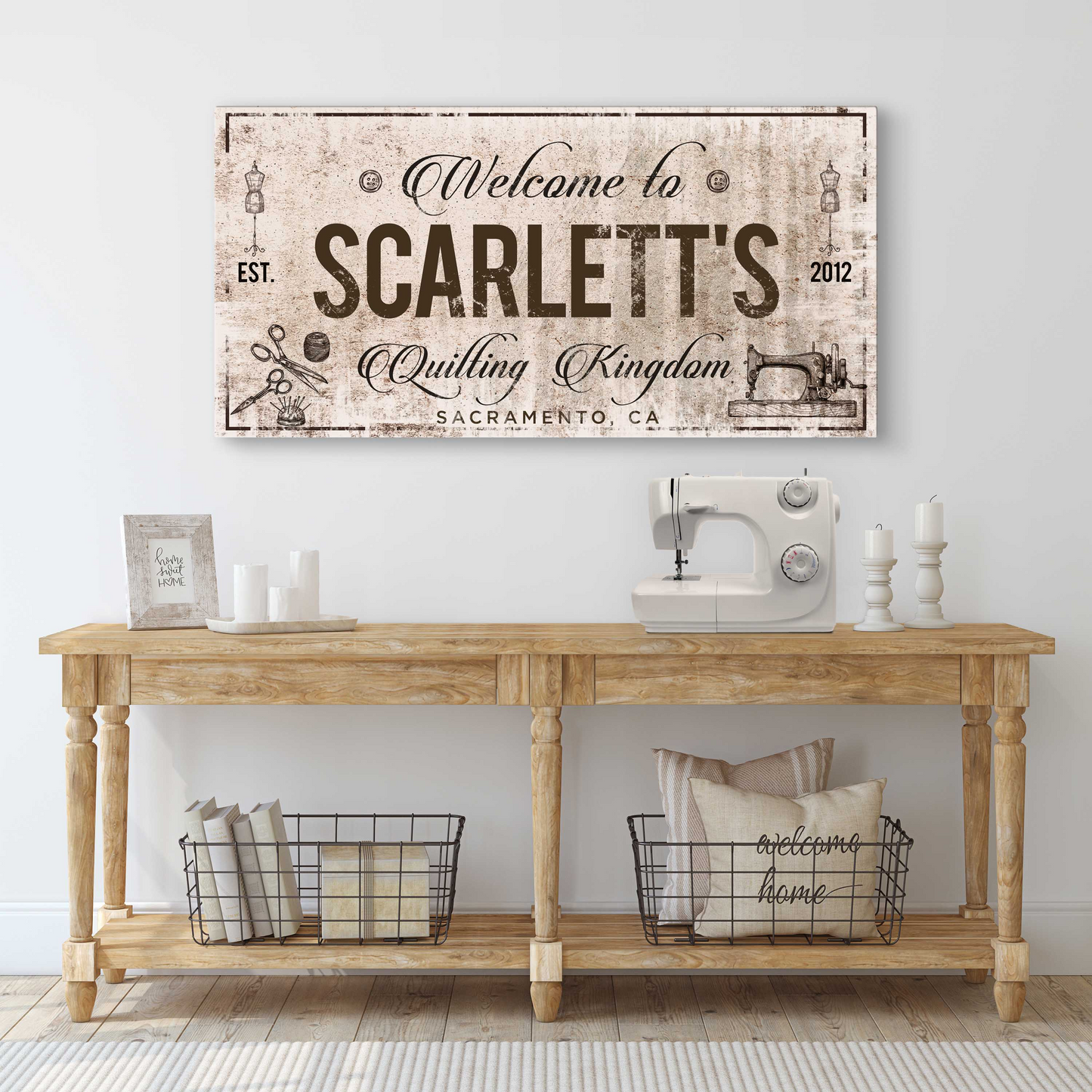 Welcome to Quilting Kingdom Sign