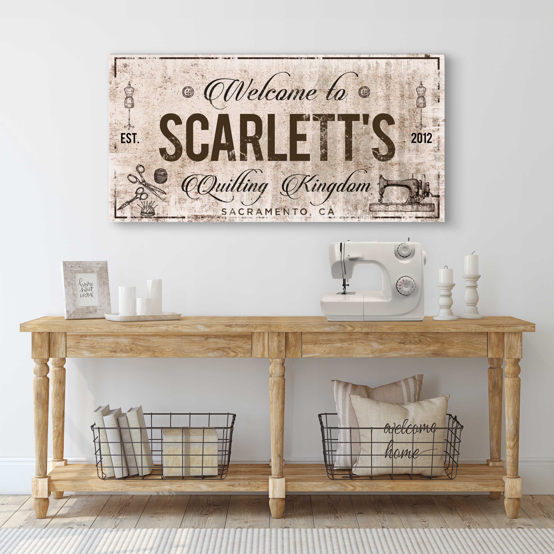 Welcome to Quilting Kingdom Sign