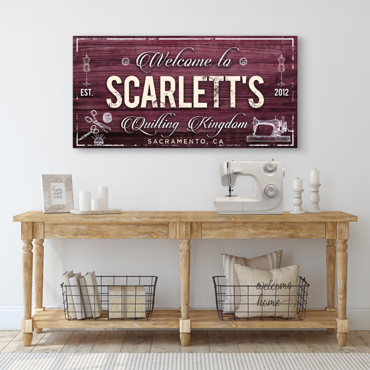 Welcome to Quilting Kingdom Sign