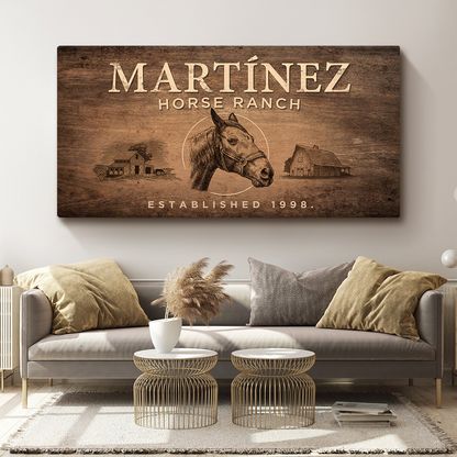 Vintage Horse Ranch Sign VI