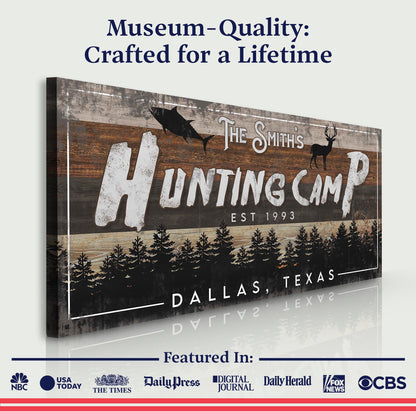 Fishing And Hunting Sign IV