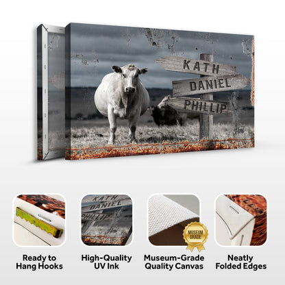 Angus Cattle Name Sign II
