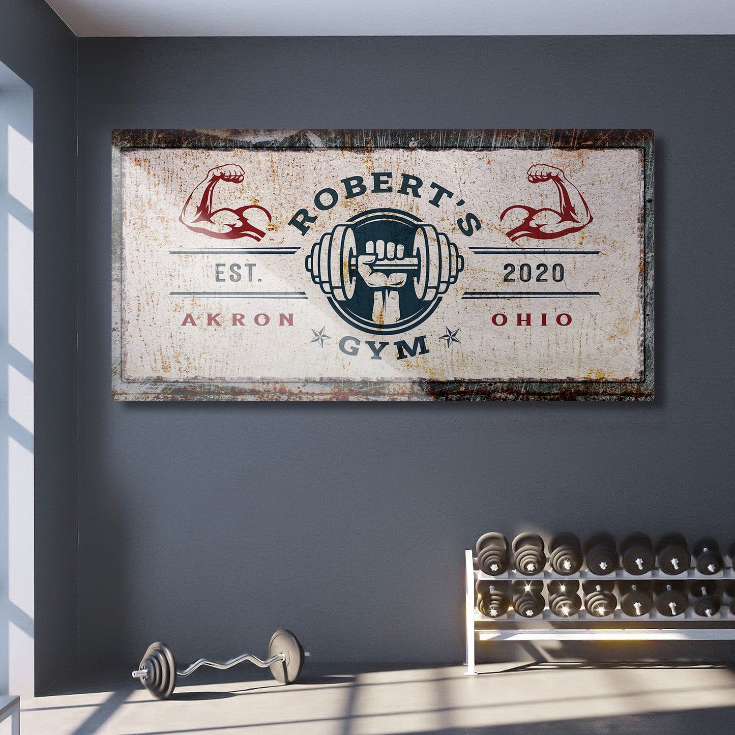 Gym Sign V - canvas