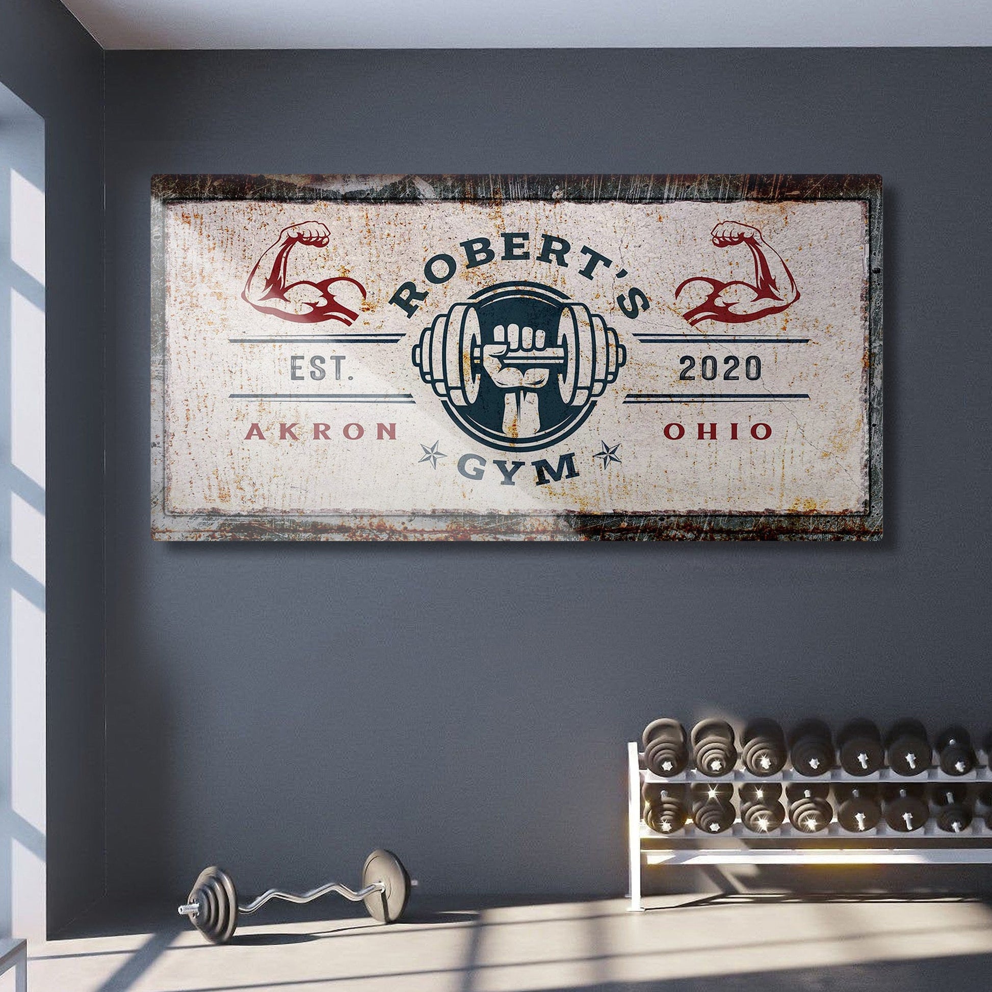 Gym Sign V - canvas