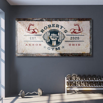 Gym Sign V - canvas