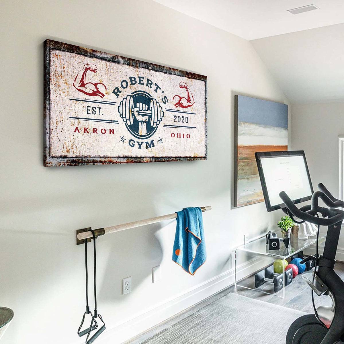 Gym Sign V - Style 1 - canvas