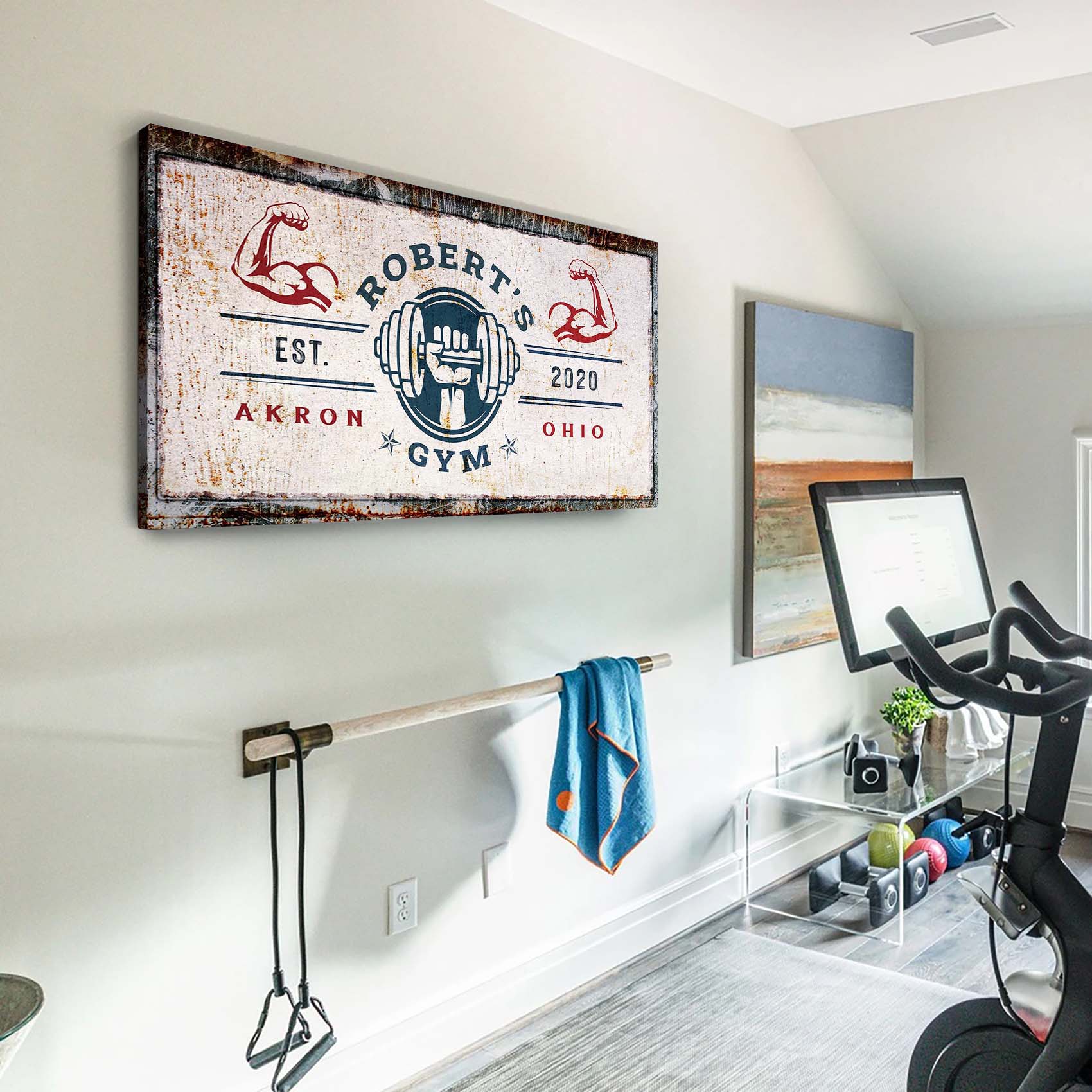 Gym Sign V - Style 1 - canvas