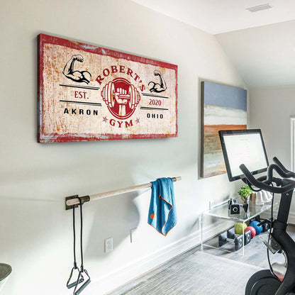 Gym Sign V - canvas