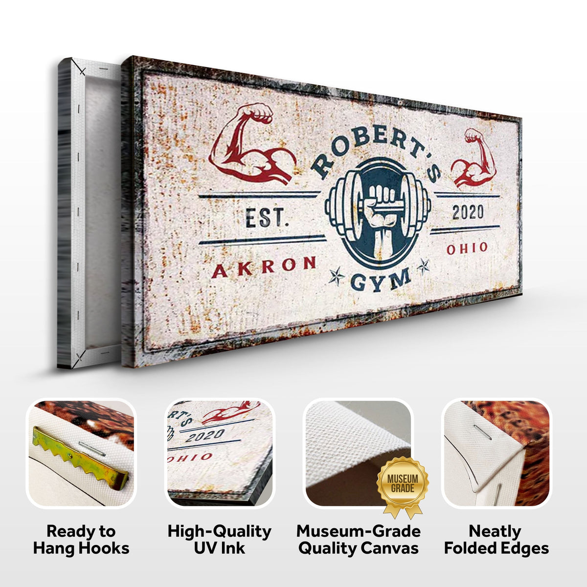 Gym Sign V - canvas