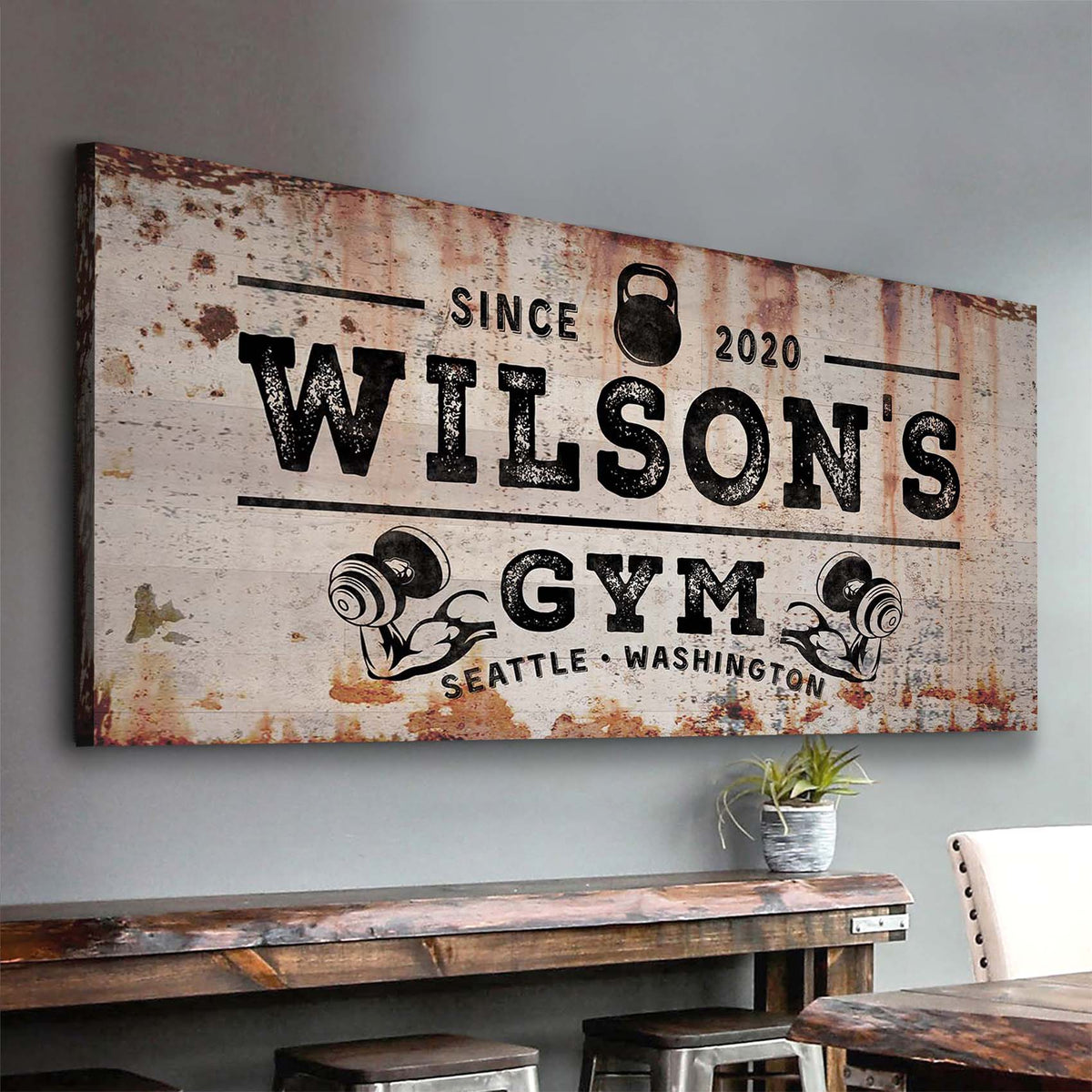 Gym Sign VI - canvas