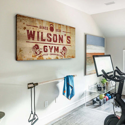 Gym Sign VI - canvas