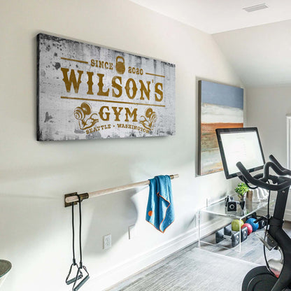 Gym Sign VI - canvas