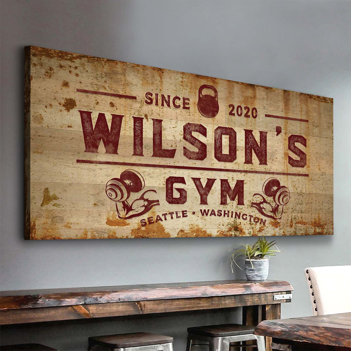 Gym Sign XIV - canvas