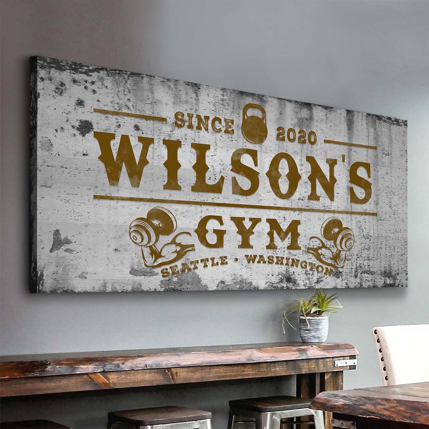 Gym Sign XV - canvas