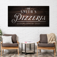 Pizzeria Sign - Style 1 - canvas