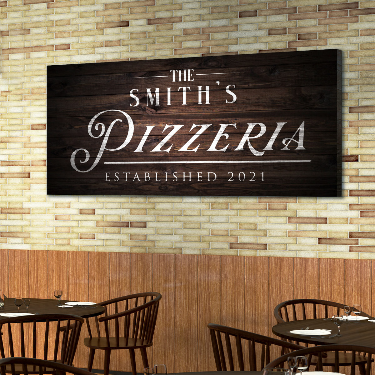 Pizzeria Sign - canvas