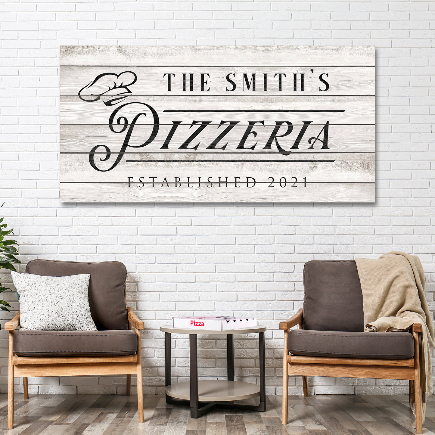 Pizzeria Sign - canvas